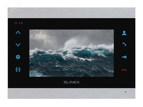 SLINEX SL-07МHD Silver+Black Видеодомофон цветной SLINEX   ПО-00002222          