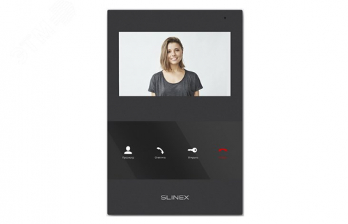 SLINEX SQ-04M Black Видеодомофон цветной SQ-04M Black 00086294