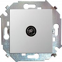 1591475-030 Розетка телевизионная одиночная TV СП Simon 15 винтов. зажим механизм бел. Simon 