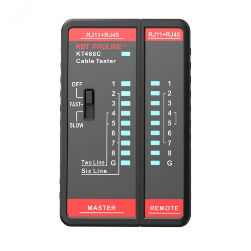 88552 LAN-тестер кабельный KT 468C PROLINE КВТ 