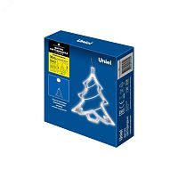 UL-00007254 Фигура светодиодная Ёлочка на батарейках 3AAA (не в/к) 18х19см Подвесная 10 светодиодов Теплый Провод прозрачный *