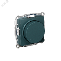 ATN000823 ATLASDESIGN СВЕТОРЕГУЛЯТОР (диммер) повор-нажим, LED, RC, 400Вт, мех., ИЗУМРУД