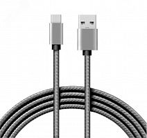 18-1896 Кабель USB-Type-C 3А 1м графит нейлон Rexant 