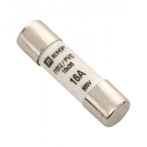 pvc-10x38-16 Вставка плавкая цилиндрическая ПВЦ 10х38 16А EKF 