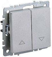 BR-V15-0-10-K47 Выключатель жалюзи СП BRITE ВС10-1-5-БрА 10А механизм алюм. IEK 