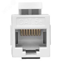 TRC-INLC-KSTN-5EUTP-WH Адаптер проходной Keystone RJ45-RJ45 кат.5E неэкранир. TERACOM бел. EKF 