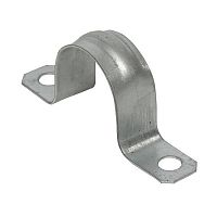 sm-2-25-26-r Скоба крепежная двухлапковая d25-26мм метал. (уп.10шт) PROxima EKF 
