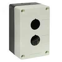 cpb-102-w Корпус КП 102 2 кнопки белый EKF 