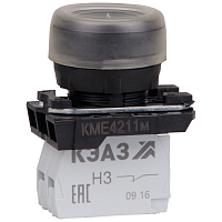 248243 Кнопка КМЕ 4211м 1но+1нз цилиндр IP65 черн. КЭАЗ 