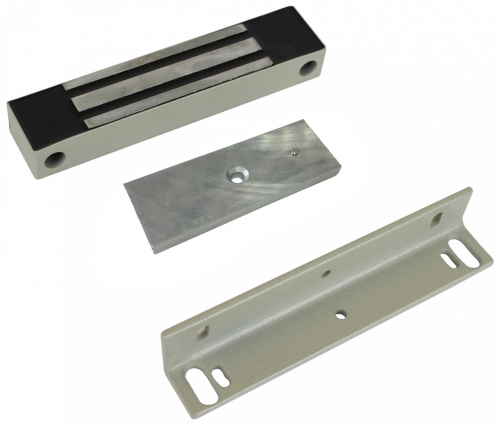 AT-02294 Замок электромагнитный ML-180K с уголком IP67 12В усилие 200 кг серый AccordTec 