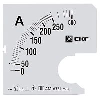 s-a721-250 Шкала сменная для A721 250/5А-1.5 PROxima EKF 