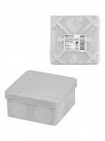 SQ1401-2512 Распаячная коробка двухкомпонентная ОП 80х80х40 мм IP66 8 вх. серая инд. штрихкод TDM TDM ELECTRIC 