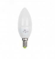 1036834A Лампа светодиодная PLED-ECO 5Вт C37 свеча матовая 3000К тепл. бел. E14 400лм 230В 50Гц JazzWay 
