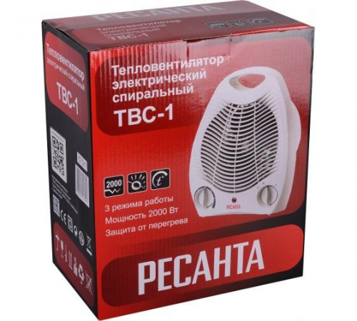 67/2/1 Тепловентилятор ТВС-1 2кВт Ресанта 