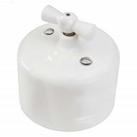 R1-210-01 Выключатель поворотный 1 кл., белый