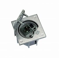 KSE15U-23-72 Connect Влагостойкая основа IP66 с розеткой с заземлением К45 и коннектором RJ45 катег.5e UTP сталь