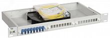 FOBX24-1U-24SCUS09 Кросс оптический 1U распределительный укомплектованный SC (Simplex) 24шт (OS2)