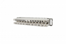 10-0502 Плинт с размыкаемыми контактами на 10 пар нормальнозамкнутый, маркировка 0-9