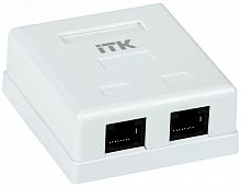 CS2-1C5EU-22 Розетка компьютерная 2-м ОП RJ45 кат.5E UTP ITK 