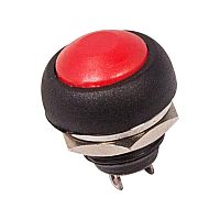 36-3050 Выключатель-кнопка 250В 1А (2с) OFF-(ON) Б/Фикс красн. Micro (PBS-33В) Rexant 