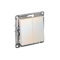 ATN000451 Выключатель 2-кл. СП AtlasDesign 10А IP20 (сх. 5) 10AX механизм жемчуж. SE 