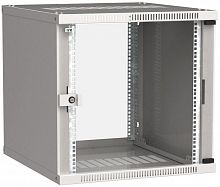 LWE3-09U66-GF Шкаф LINEA WE 9U 600х600мм стекл. дверь сер. ITK 