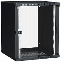 LWE5-15U67-GF Шкаф LINEA WE 15U 600x650мм дверь стекло черн. ITK 