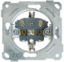 ERB11-16 Розетка 1-м СП Bolero РС11-1-0-Б 16А IP20 с заземл. механизм бел. IEK 
