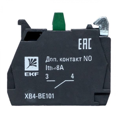 XB4-BE101 Контакт дополнительный NO зел. PROxima EKF  фото 2
