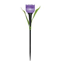 UL-00004278 Светильник садовый USL-C-453/PT305 "Лиловый тюльпан" PURPLE TULIP IP44 солнечная батарея Uniel 