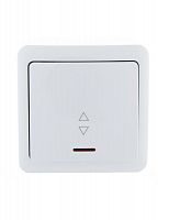 751-0200-114 Переключатель проходной 1-кл. 1п ОП Viola 10А IP20 с подсветкой бел. LEZARD 