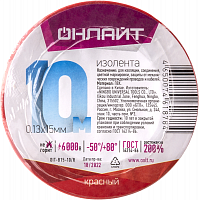61878 Изолента ПВХ 61 878 OIT-B15-10/R красн. ОНЛАЙТ 