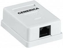 CS2-1C5EU-12-G Розетка компьютерная 1-м ОП RJ45 кат.5E UTP GENERICA 