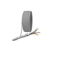 Б0044688 Кабель витая пара F/UTP кат.5E 4х2х24AWG solid CU PVC сер. (м) Эра 