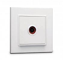 56001027 Розетка телевизионная оконцевая TV 1-м СП Karea IP20 4дБ бел. Makel 