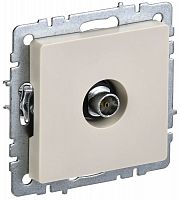 BR-A10-O-K10 Розетка телевизионная оконечная TV СП Brite РТВ11-0-БрКр механизм беж. IEK 