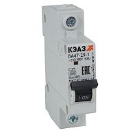 318196 Выключатель автоматический модульный 1п C 16А 4.5кА ВА47-29 УХЛ3 КЭАЗ 