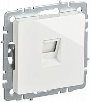 BR-K10-1-K01-PRO Розетка компьютерная Brite RJ45 кат.5E РК10-БрБ механизм бел. IEK 