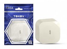 TKE-FR-P1-C02 Переключатель 1-кл. ОП Frea 10А IP20 250В АБС-пластик беж. TOKOV ELECTRIC 