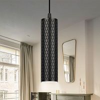 Б0058500 Светильник подвесной (подвес) PL20 BK MR16 GU10 потолочный цилиндр черн. ЭРА 