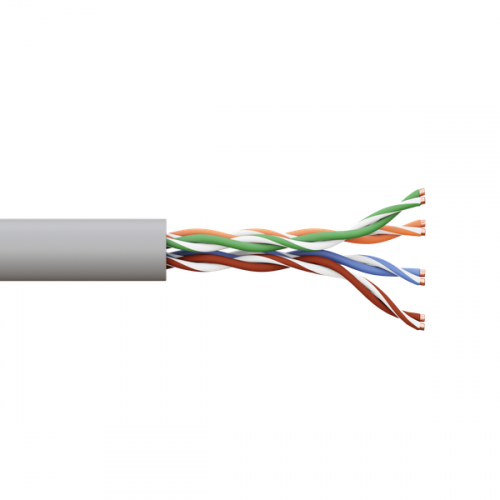 TRC-5EUTP-04PVC-GY-IN3 Кабель витая пара U/UTP кат.5E 4 пары solid PVC сер. TERACOM EKF  фото 2