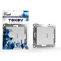 TKE-PX-RC1-C01 Розетка компьютерная 1-м СП Pixel RJ45 кат.5E механизм бел. TOKOV ELECTRIC 
