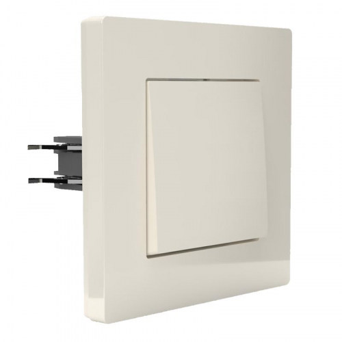 TKE-PX-V1F-C02 Выключатель 1-кл. СП Pixel 10А IP20 в сборе беж. TOKOV ELECTRIC  фото 3