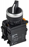 MI-SW60-11X2-3-24-2-K02 Переключатель 2 полож. 1НО+1НЗ черн. MASTER IEK 