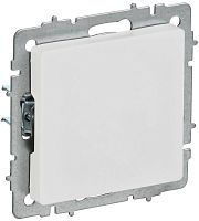 BR-PL10-K91 Заглушка BRITE МЗ10-БрАБ с суппортом механизм арктич. бел. IEK 
