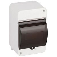 Б0069239 Корпус навесной SIMPLE КМПн 1/4 IP30 пластик.; прозр. крышка; бел. Эра 