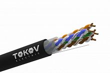 2026827А Кабель витая пара U/UTP 4х2х24AWG(0.48мм) кат.5E PE outdoor Fluke tested 305м (м) TOKOV ELECTRIC TKE-C05-U/UTP-42-5E-305-OD