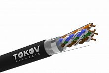 2026829А Кабель витая пара SF/UTP 4х2х24AWG(0.52мм) кат.5E outdoor Fluke tested 305м (м) PRO TOKOV ELECTRIC TKP-C05-SF/UTP-42-5E-305-OD