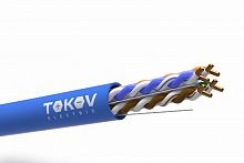 TKP-C08-U/UTP-42-6-305 Кабель витая пара U/UTP 4х2х23AWG(0.57мм) кат.6 PVC indoor Fluked tested 305м (м) PRO TOKOV ELECTRIC 