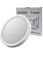 KSlim24w_W6500K Светильник светодиодный SLIM WHITE 24Вт 6500К IP40 1660лм 230В 230х25мм КОСМОС 